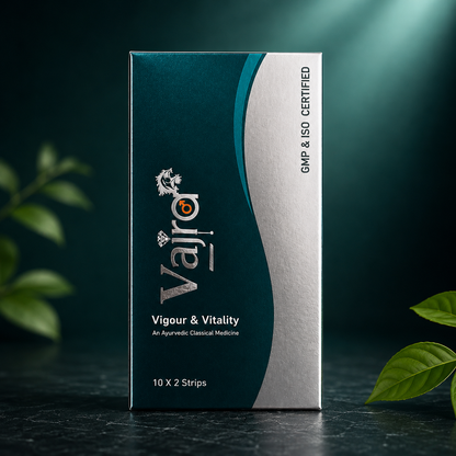 Vajra 100%Ayurvedic | 20 Capsules | Enhances Stamina, Performance, Energy, and Power | Supports Healthy Life | Ayurveda