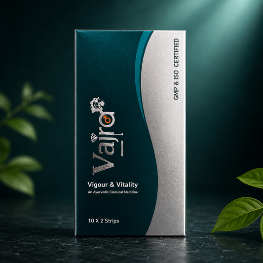 Vajra 100%Ayurvedic | 20 Capsules | Enhances Stamina, Performance, Energy, and Power | Supports Healthy Life | Ayurveda